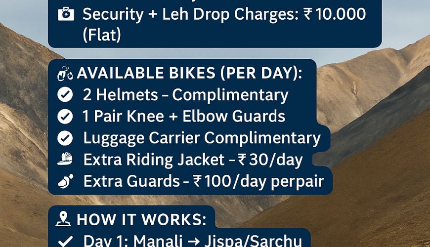 Bike Rental Policy –  (TMA) Manali