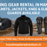 Riding Gear Rental in Manali – Helmet, Riding Jacket Level 2, Knee & Elbow Guards – Affordable Safety Equipment by Travel Master Adventure