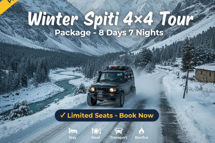 winter spiti tour package from delhi