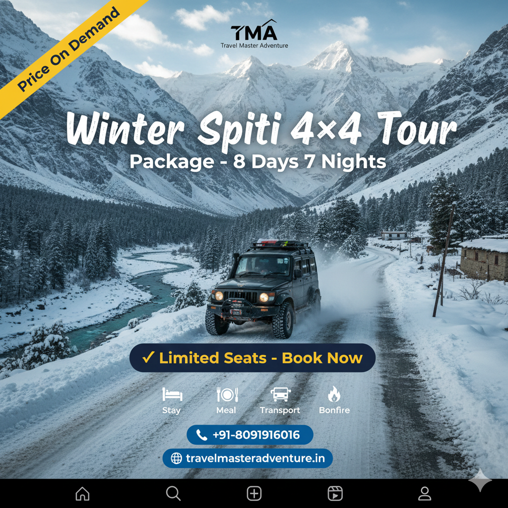 Winter Spiti 4×4 Tour Package – 8 Days 7 Nights